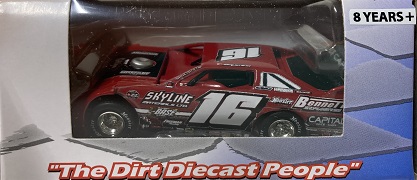 Tyler Bruening #16 1/64th 2021 ADC Skyline Materials Limited dirt late model