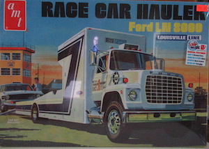Ford LN 3000 Race Car Hauler 1/25th AMT plastic model kit