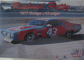 Richard Petty #43 1/25th 1977 STP Petty Enterprises Dodge Charger Salvino plastic model kit