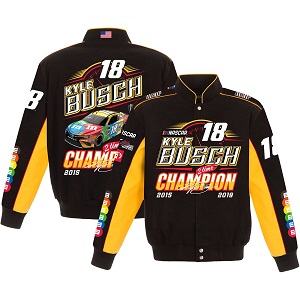Kyle Busch #18 Monster Energy Cup Championship black jacket