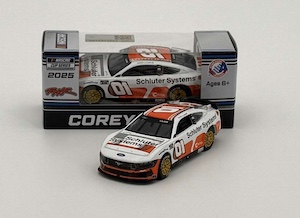 Corey LaJoie #01 1/64th 2025 Lionel Schluter Systems White Mustang