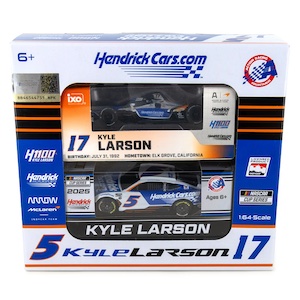 2025 #5 Kyle Larson World 600 and #17 Kyle Larson H1100 Indy car 2 car set