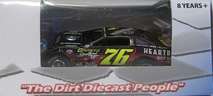 Brandon Overton #76 1/64th 2025 ADC Heartbeat Hot Sauce dirt late model