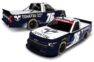 Spencer Boyd #76 1/64th 2025 Lionel Tohatsu Test Truck Silverado 