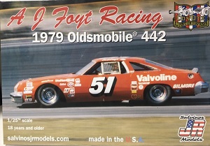 A J Foyt #51 Valvoline AJ Foyt Racing 1979 Oldsmobile 442 Salvinos JR Model kit