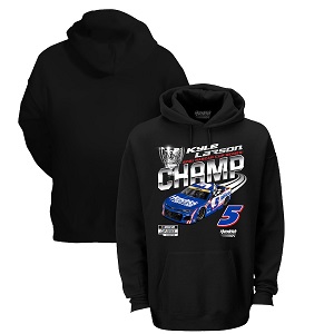 Kyle Larson #5 2021 Hendrickcars.com  Cup Champion black hoodie