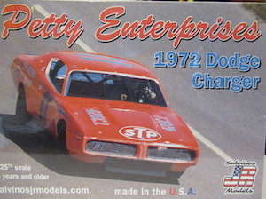 Richard Petty #11 1/25th 1972 STP Petty Enterprises Dodge Charger Salvino plastic model kit