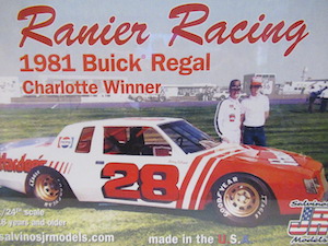Bobby Allison #28 Hardee's 1981 Buick Regal Charlotte Winner Salvinos JR Model kit