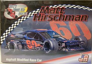 Matt Hirschman #60 black Asphalt Modified 1/25th JR Salvino model car kit