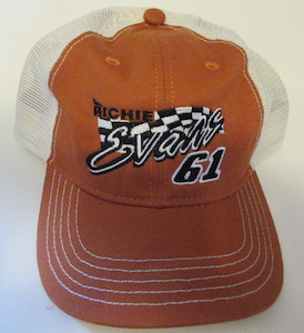 Richie Evans #61 Orange Mesh backed hat