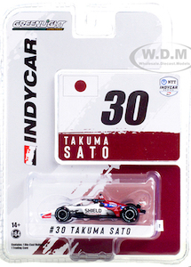 Takuma Sato #30 1/64th 2021 Greenlight Shield Indycar