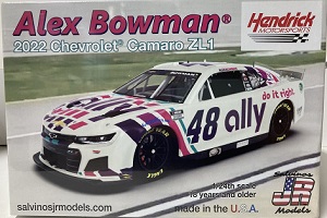 Alex Bowman #48 Ally-2022 Chevrolet Camaro ZL1 Salvino Model Car Kit