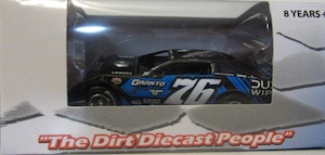 Brandon Overton #76 1/64th 2025 ADC  Dude Wipes dirt late model
