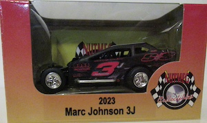 Marc Johnson #3j 1/64th 2023 Nutmeg S&S Paving  dirt modified