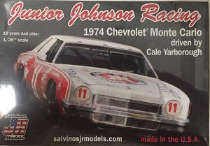 Junior Johnson Racing #11 Cale Yarborough 1974 Kar-Kare  Chevrolet Monte Carlo Model Car Kit