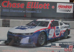 Chase Elliott #9 2022 NAPA Salutes Gearwrench Chevrolet Camaro ZL1 Salvino Model Car Kit