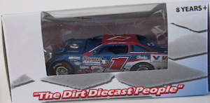 Hudson O'Neal #1 1/64th 2023 ADC Valvoline dirt late model