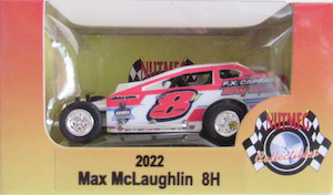 Max McLaughlin #8H 1/64th 2022 Nutmeg FX Caprara  Harley Davidson dirt modified