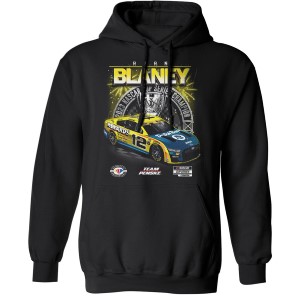 Ryan Blaney #12 black one sided 2023 Cup Champion hoodie