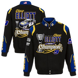 Chase Elliott #9 2020 NASCAR CHAMPION Black twill jacket