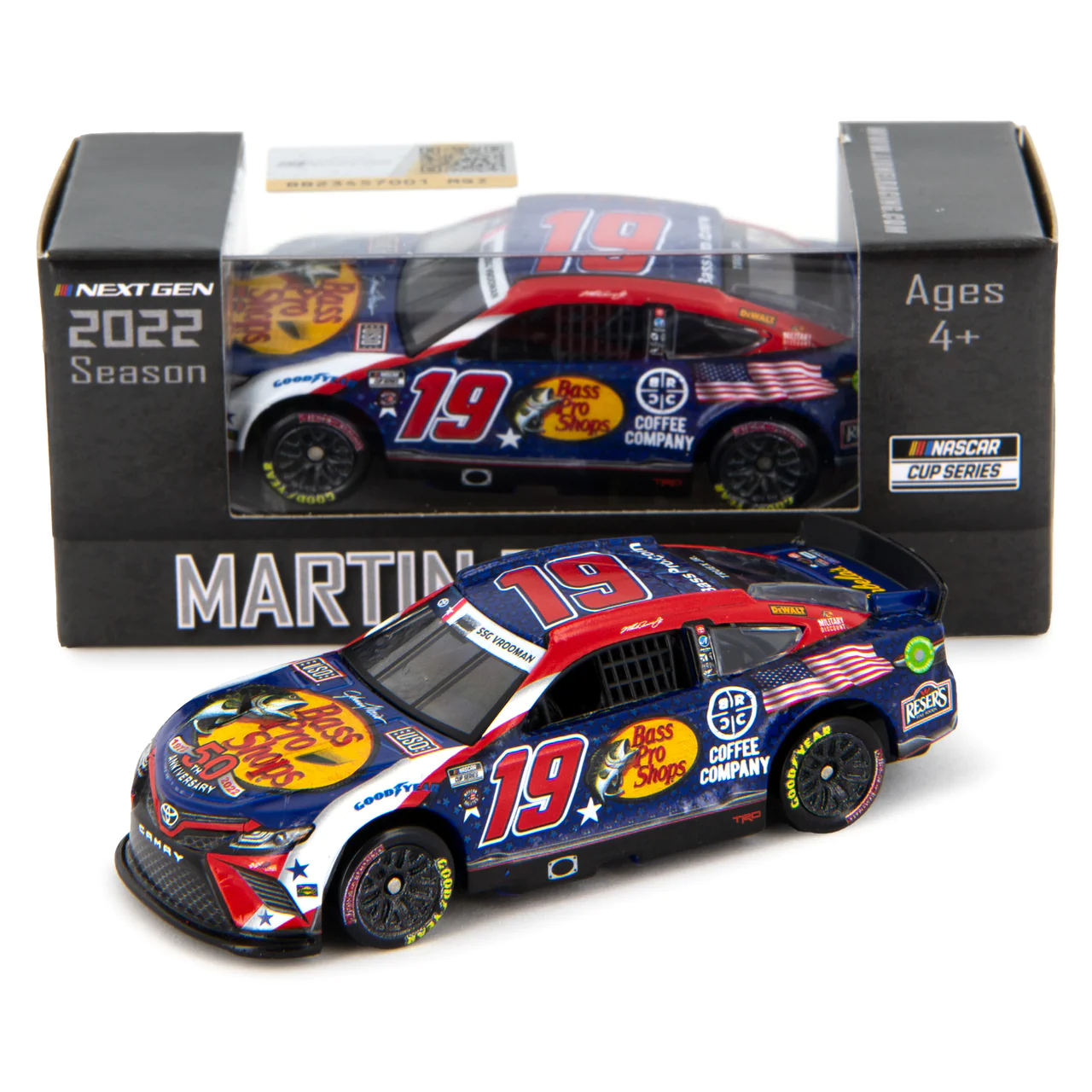 Martin Truex Jr #19 1/64th 2022 Lionel Bass Pro Shops Salutes Toyota 