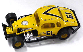 Richie Evans #61 1/64th scale yellow modified coupe
